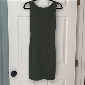 Alice and Olivia olive green dress size 4